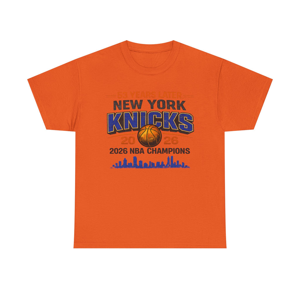 53 Years Later Shirt | New York Knicks 2026 Champions Basketball Tee